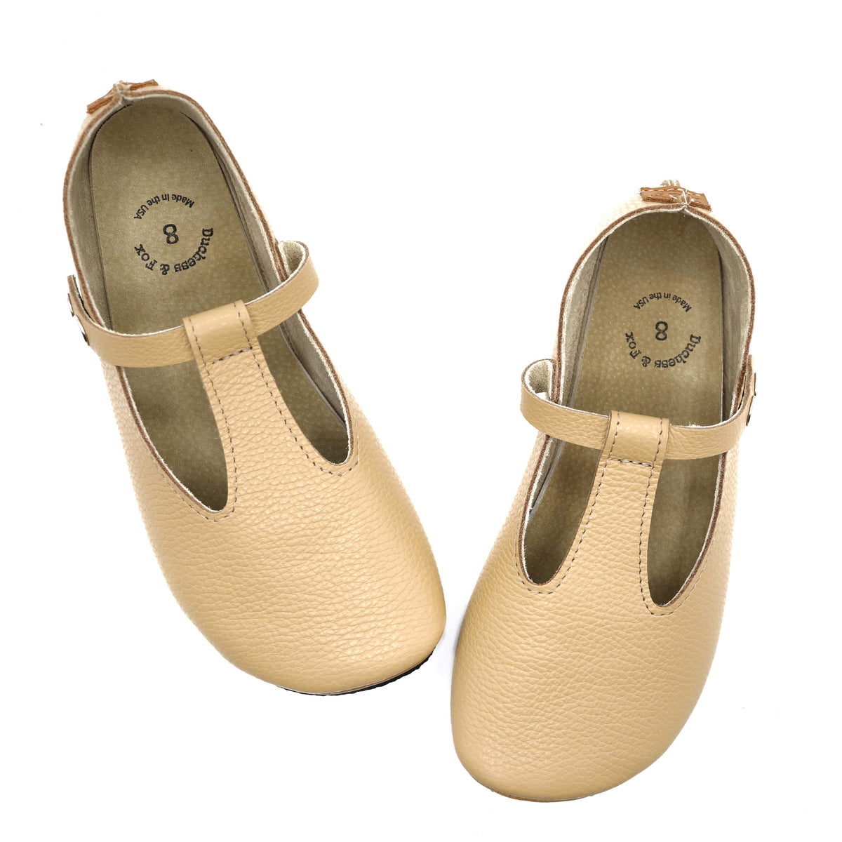 Duchess & Fox Footwear Women's Dune T-Straps handmade barefoot shoes