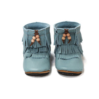Duchess and Fox Seashore Trail Blazers • Fringe Moccasin Boots handmade barefoot shoes