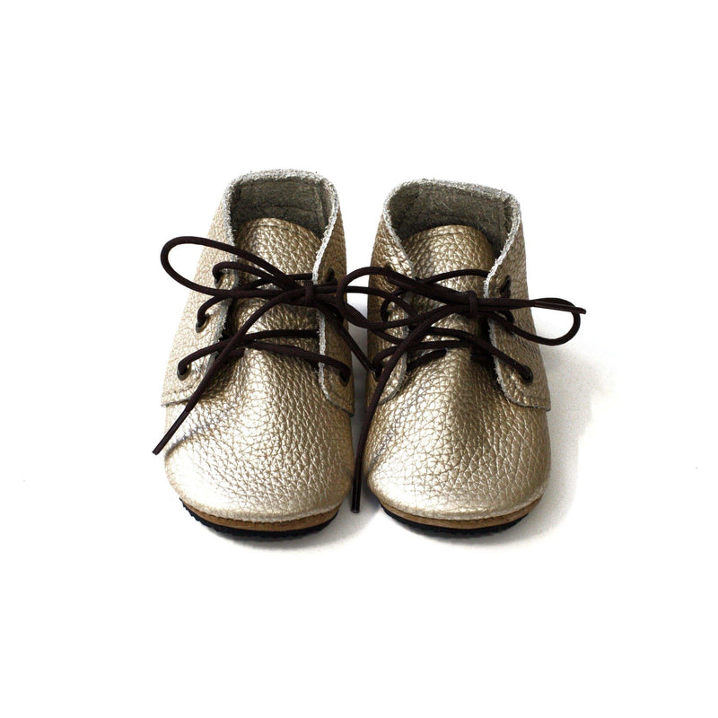 Duchess and Fox Dark Gold Oxfords handmade barefoot shoes