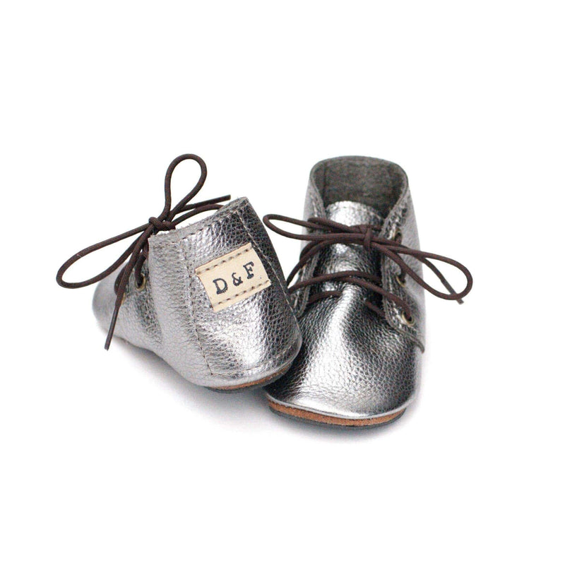 Duchess and Fox Gunmetal Oxfords handmade barefoot shoes