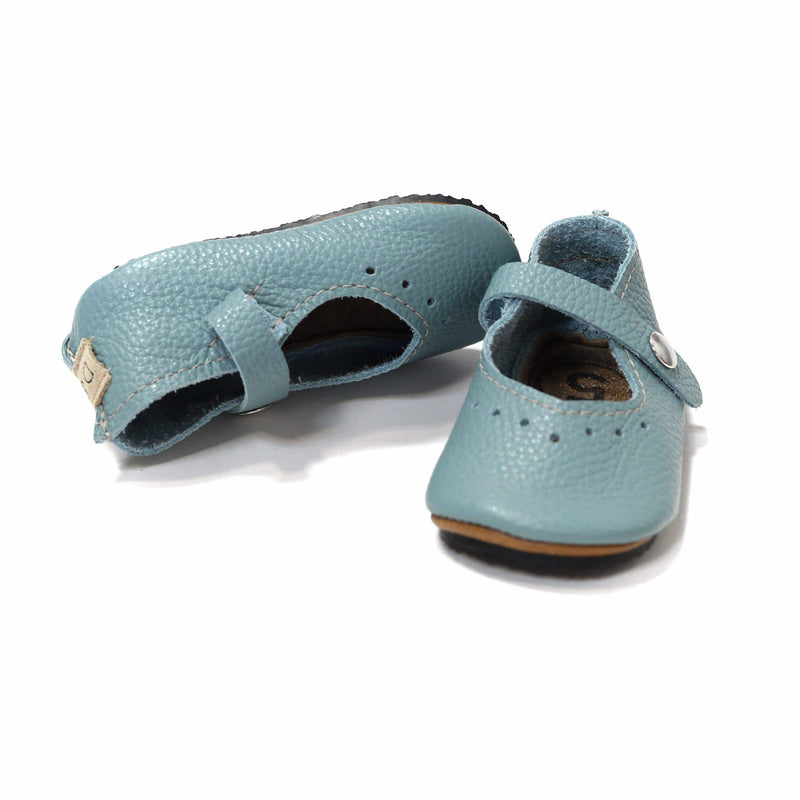 Duchess and Fox Seashore Mary Janes handmade barefoot shoes