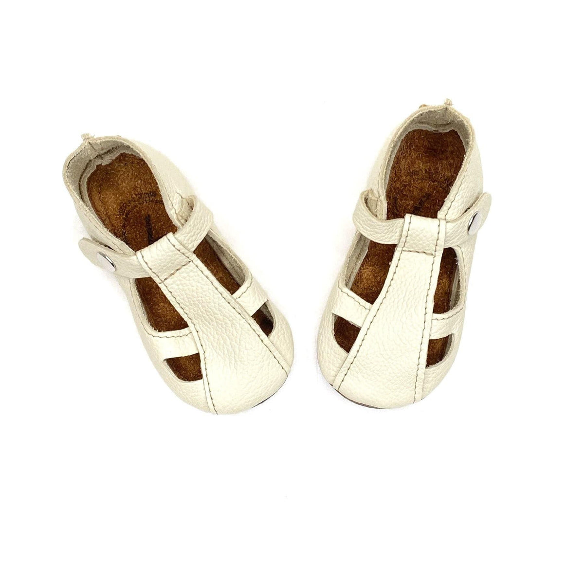 Duchess and Fox Eggshell Sandals handmade barefoot shoes