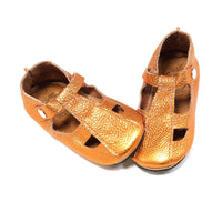 Duchess and Fox Tangerine Sandals handmade barefoot shoes