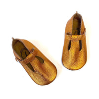 Duchess and Fox Tangerine T-Straps handmade barefoot shoes
