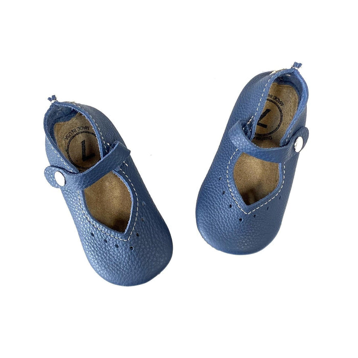 Duchess & Fox Footwear RTS Navy Mary Janes handmade barefoot shoes