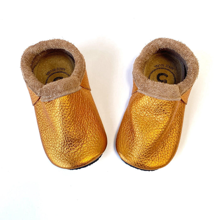 Duchess & Fox Footwear Tangerine Moccasins handmade barefoot shoes